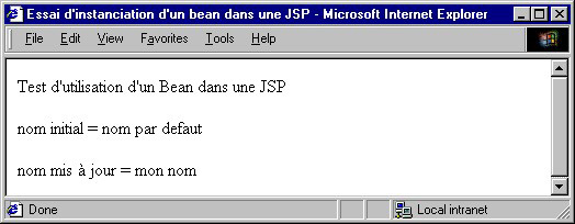 How to write a bean program in jsp